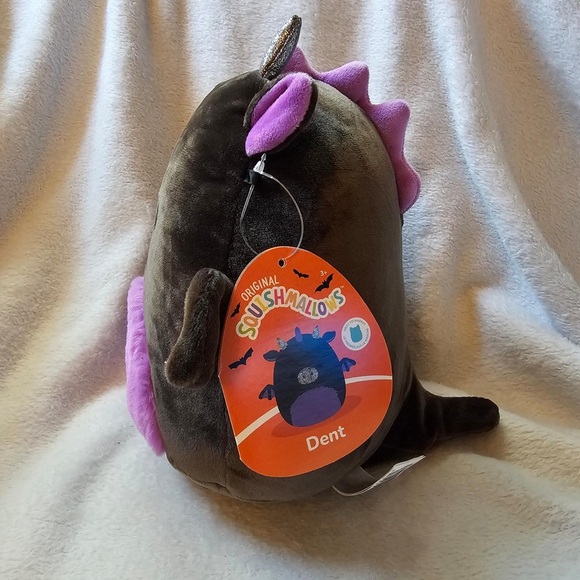 NWT Squishmallow DENT the DRAGON Plush Kids Accessory - Black and Purple NEW - Picture 4 of 4